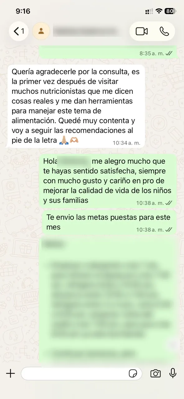 Mensaje de una mamá: es la primera vez que le dan herramientas reales